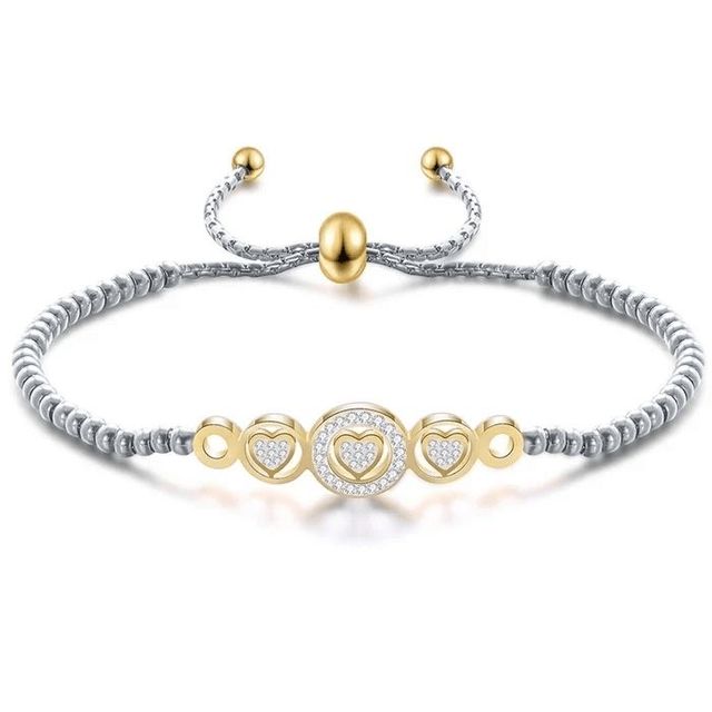Bracelet souple avec cœur
