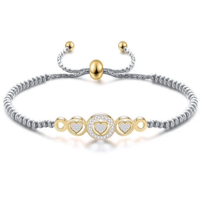 Bracelet souple avec cœur